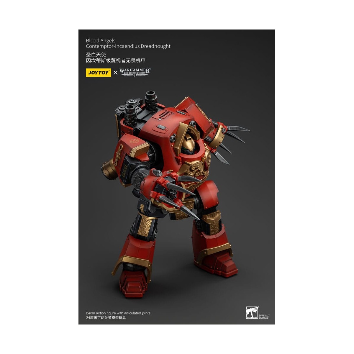 Joytoy - Warhammer - Blood Angels - Contemptor-Incaendius Dreadnought - The Horus Heresy