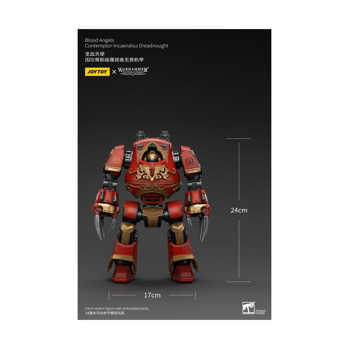 Joytoy - Warhammer - Blood Angels - Contemptor-Incaendius Dreadnought - The Horus Heresy