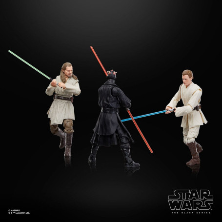 Star Wars Black Series - Qui-Gon Jinn, Darth Maul, Obi-Wan Kenobi Episode I Pack