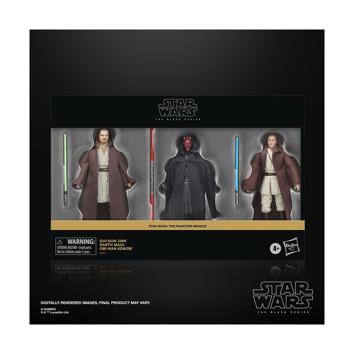Star Wars Black Series - Qui-Gon Jinn, Darth Maul, Obi-Wan Kenobi Episode I Pack