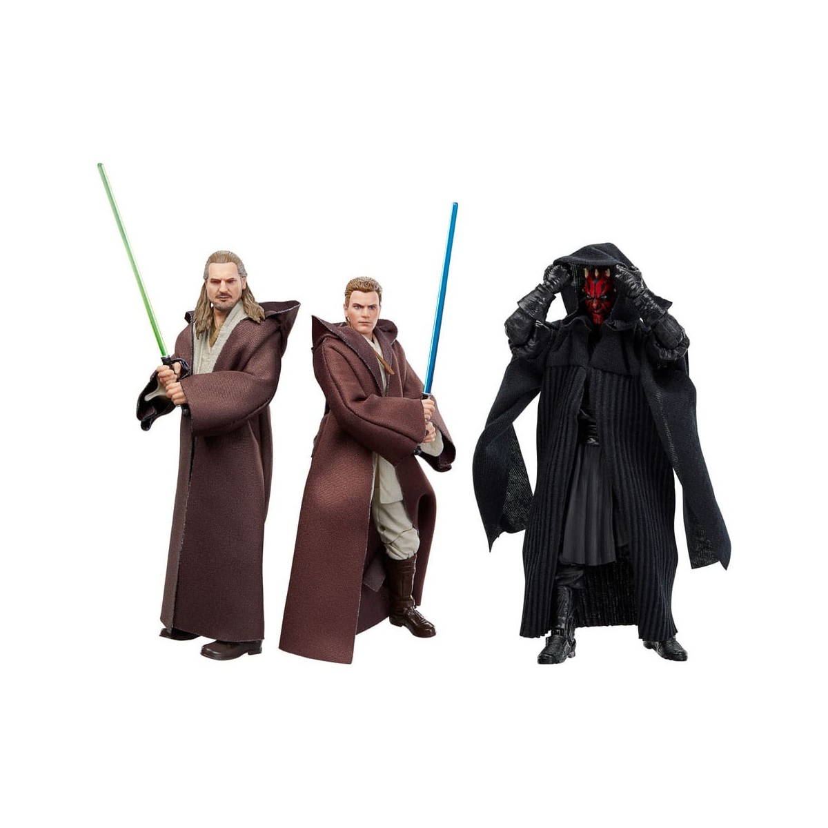 Star Wars Black Series - Qui-Gon Jinn, Darth Maul, Obi-Wan Kenobi Episode I Pack