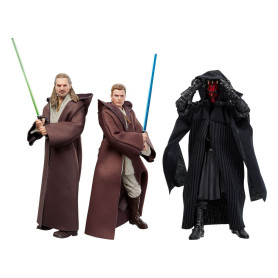 Star Wars Black Series - Qui-Gon Jinn, Darth Maul, Obi-Wan Kenobi Episode I Pack