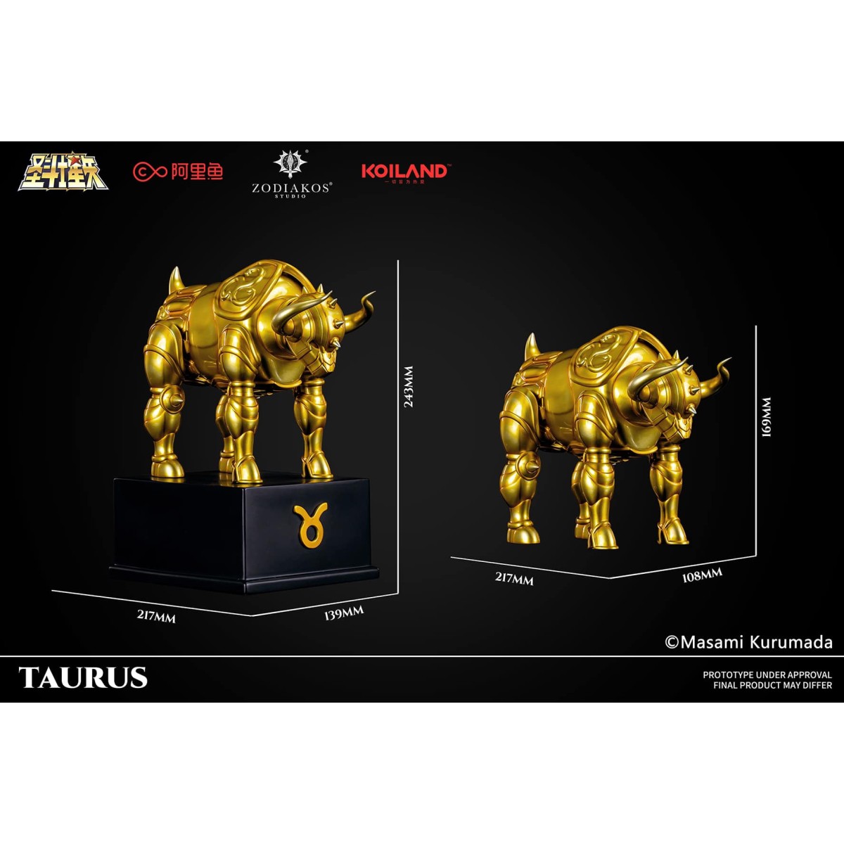 Zodiakos Studio - Taurus Cloth - Totem of the Bull 1/6 - Saint Seiya - Knights of the Zodiac Statue