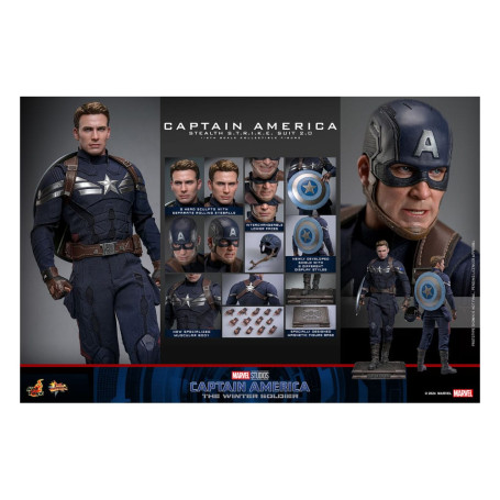 Hot Toys Captain America: The Winter Soldier - Captain America Stealth S.T.R.I.K.E. Suit MMS 1/6