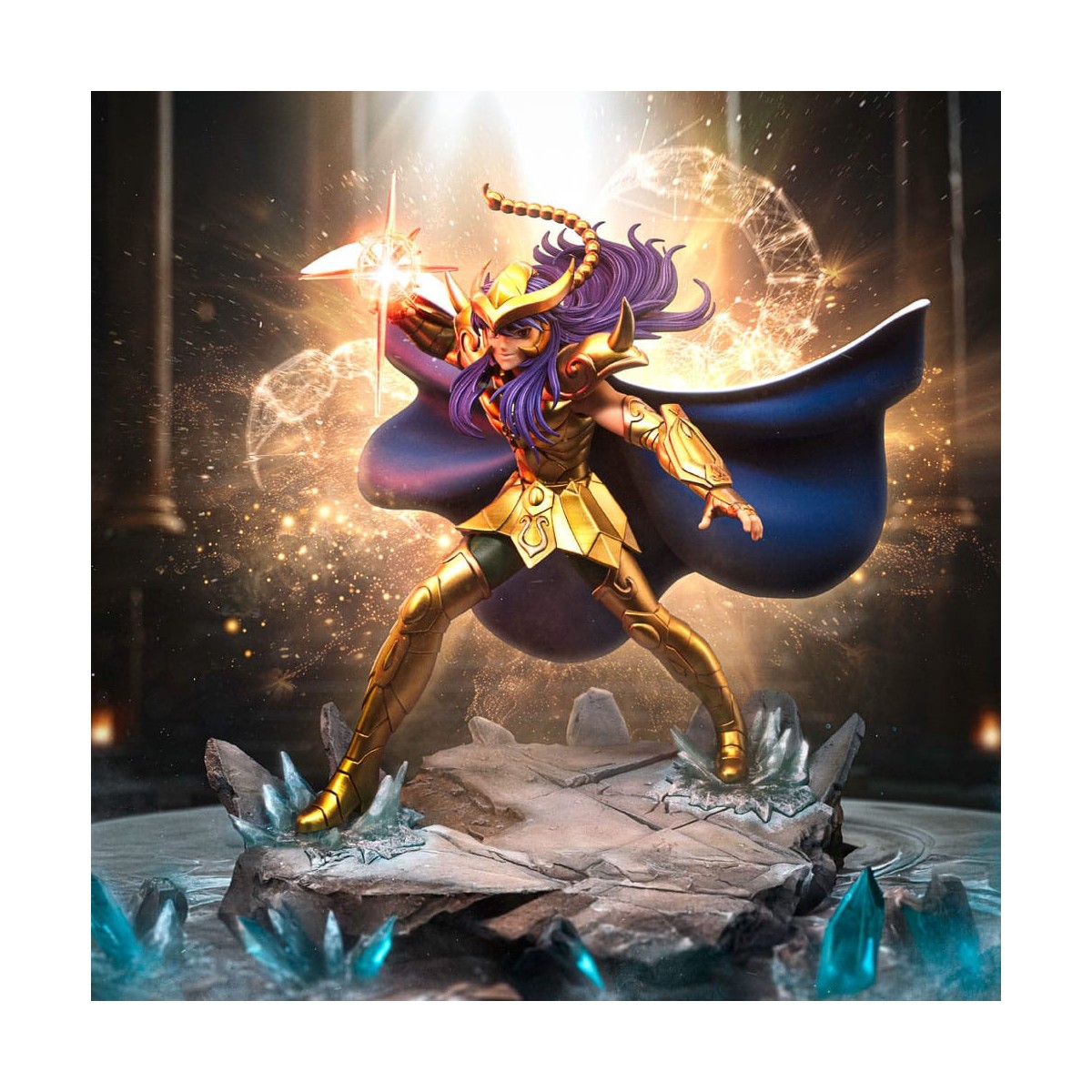 Iron Studios - Saint Seiya - Scorpio Milo BDS Art Scale 1/10 - The Knights of the Zodiac Milo of the Scorpion