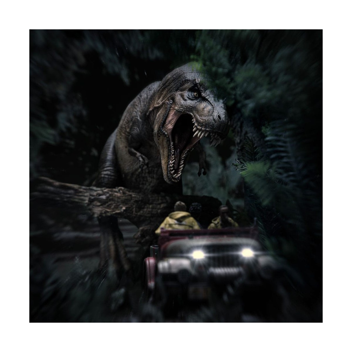 Iron Studios - Jurassic Park Demi Art Scale The Final Scene - 1/20