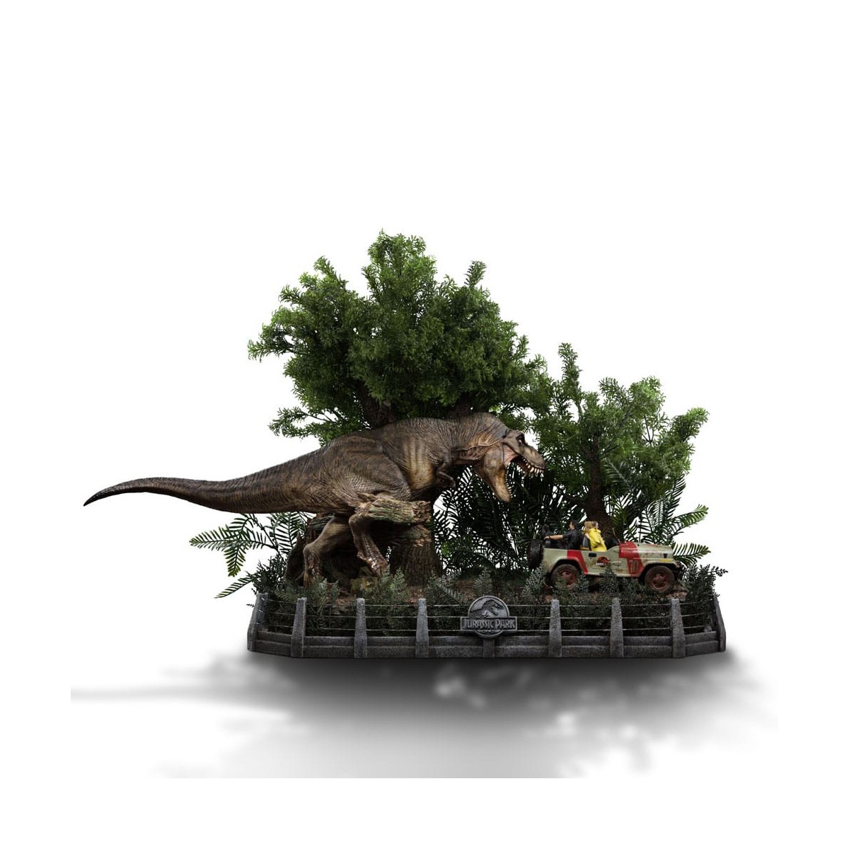 Iron Studios - Jurassic Park Demi Art Scale The Final Scene - 1/20