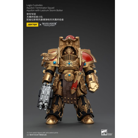 JoyToy Space Marines - Legio Custodes Aquilon Terminator Squad - Aquilon with Lastrum Storm