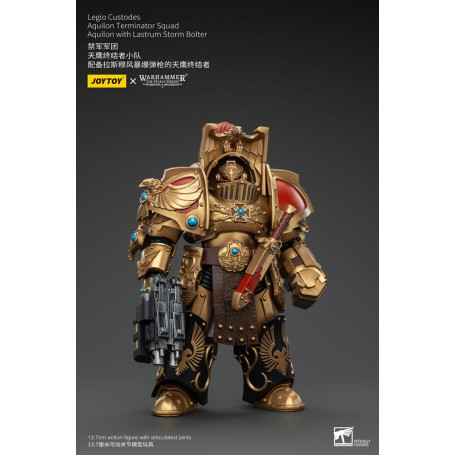 JoyToy Space Marines - Legio Custodes Aquilon Terminator Squad - Aquilon with Lastrum Storm