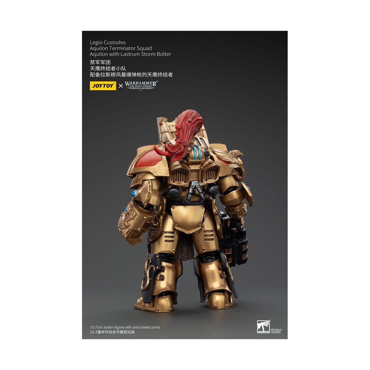 JoyToy Space Marines - Legio Custodes Aquilon Terminator Squad - Aquilon with Lastrum Storm
