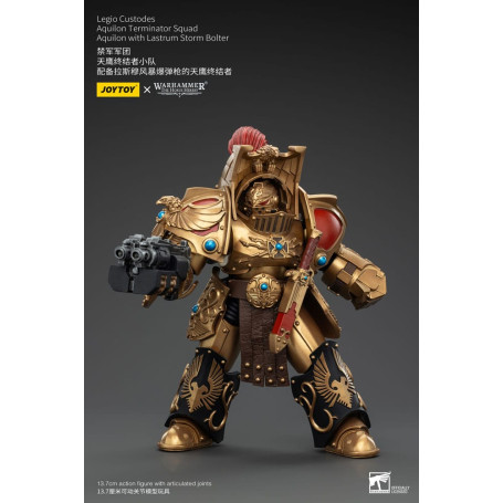 JoyToy Space Marines - Legio Custodes Aquilon Terminator Squad - Aquilon with Lastrum Storm