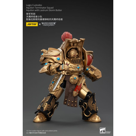 JoyToy Space Marines - Legio Custodes Aquilon Terminator Squad - Aquilon with Lastrum Storm
