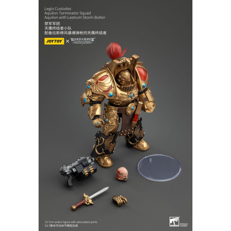 JoyToy Space Marines - Legio Custodes Aquilon Terminator Squad - Aquilon with Lastrum Storm