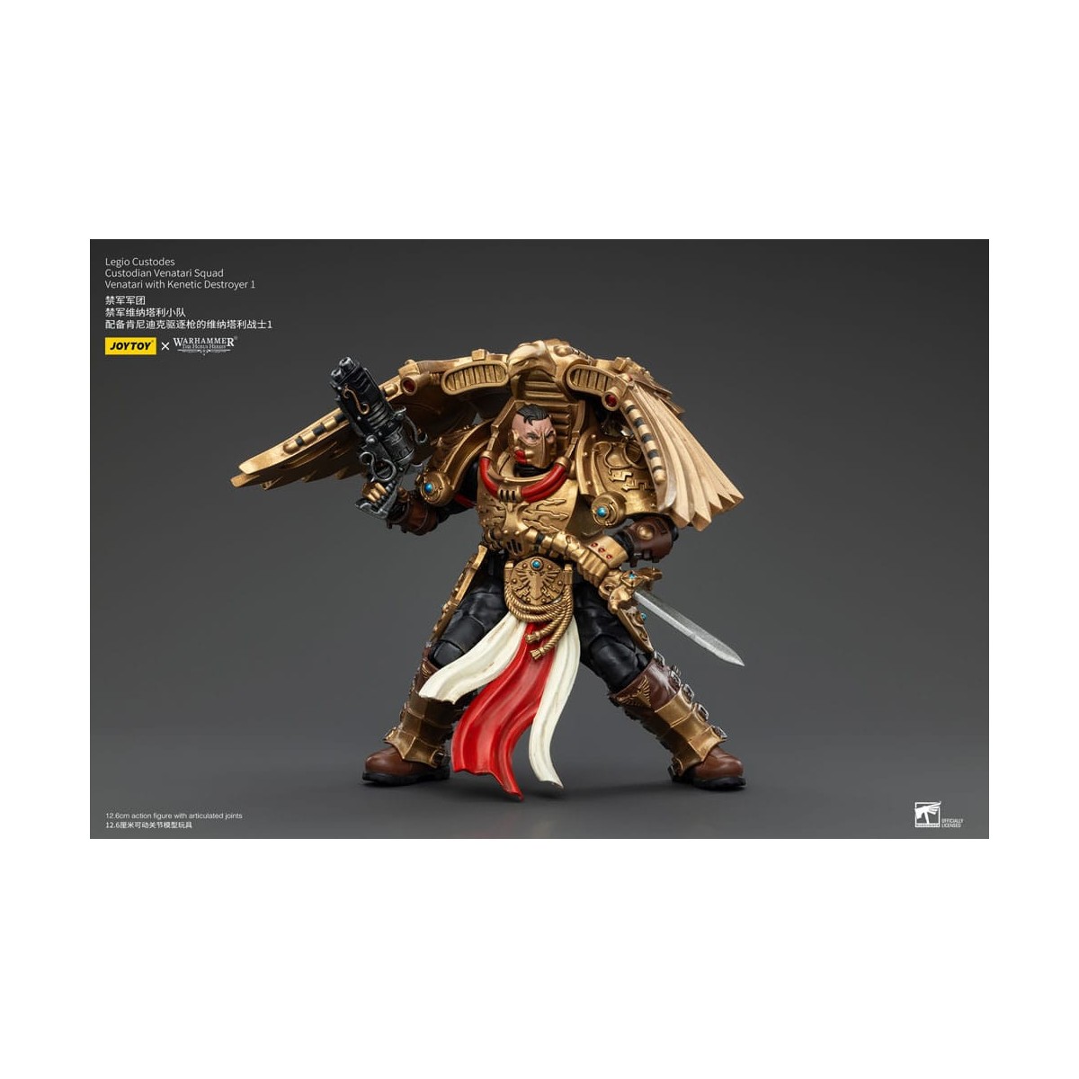JoyToy Space Marines - Legio Custodes Custodian Venatari Squad - Venatari with Kenetic Destroyer