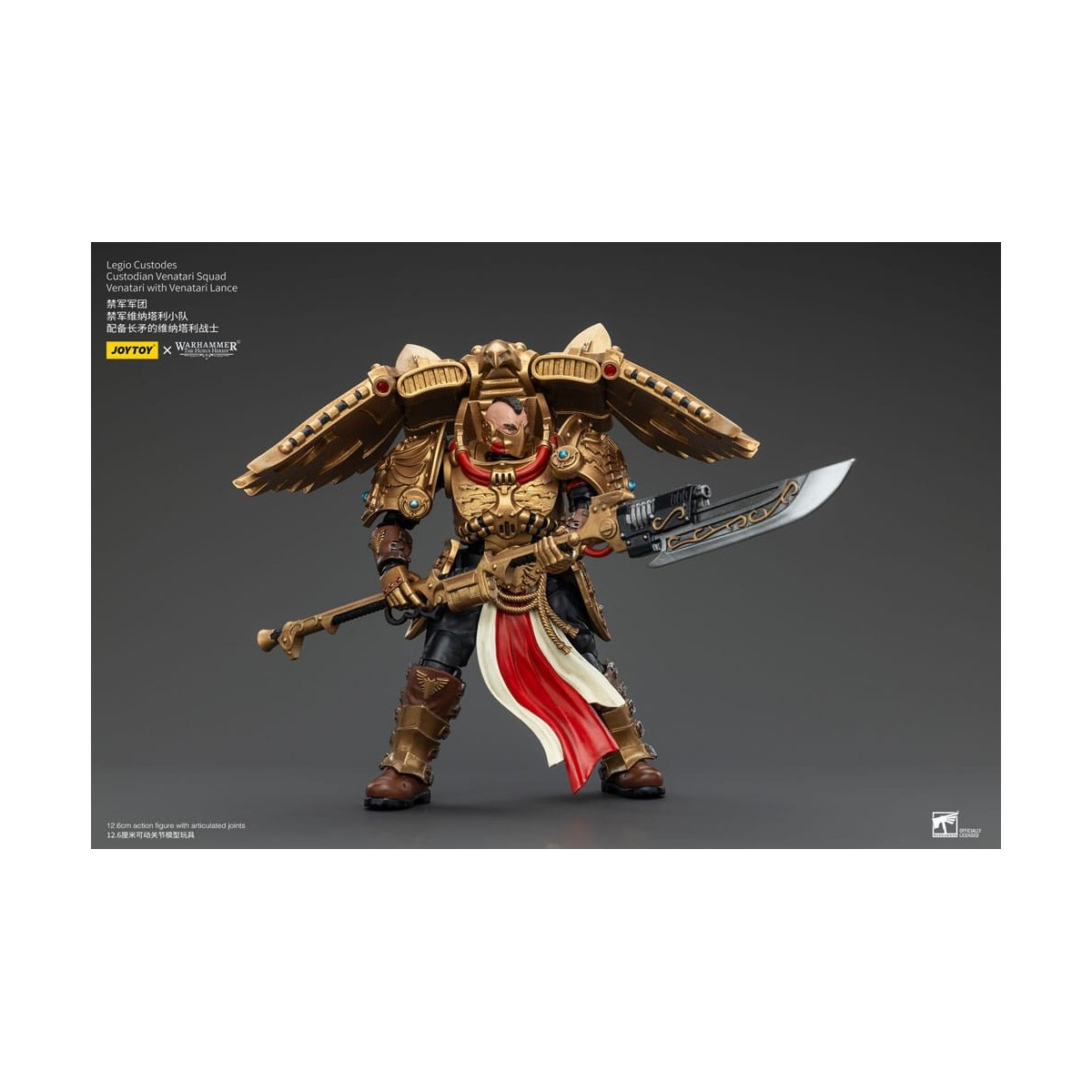 JoyToy Space Marines - Legio Custodes Custodian Venatari Squad - Venatari with Venatari Lance
