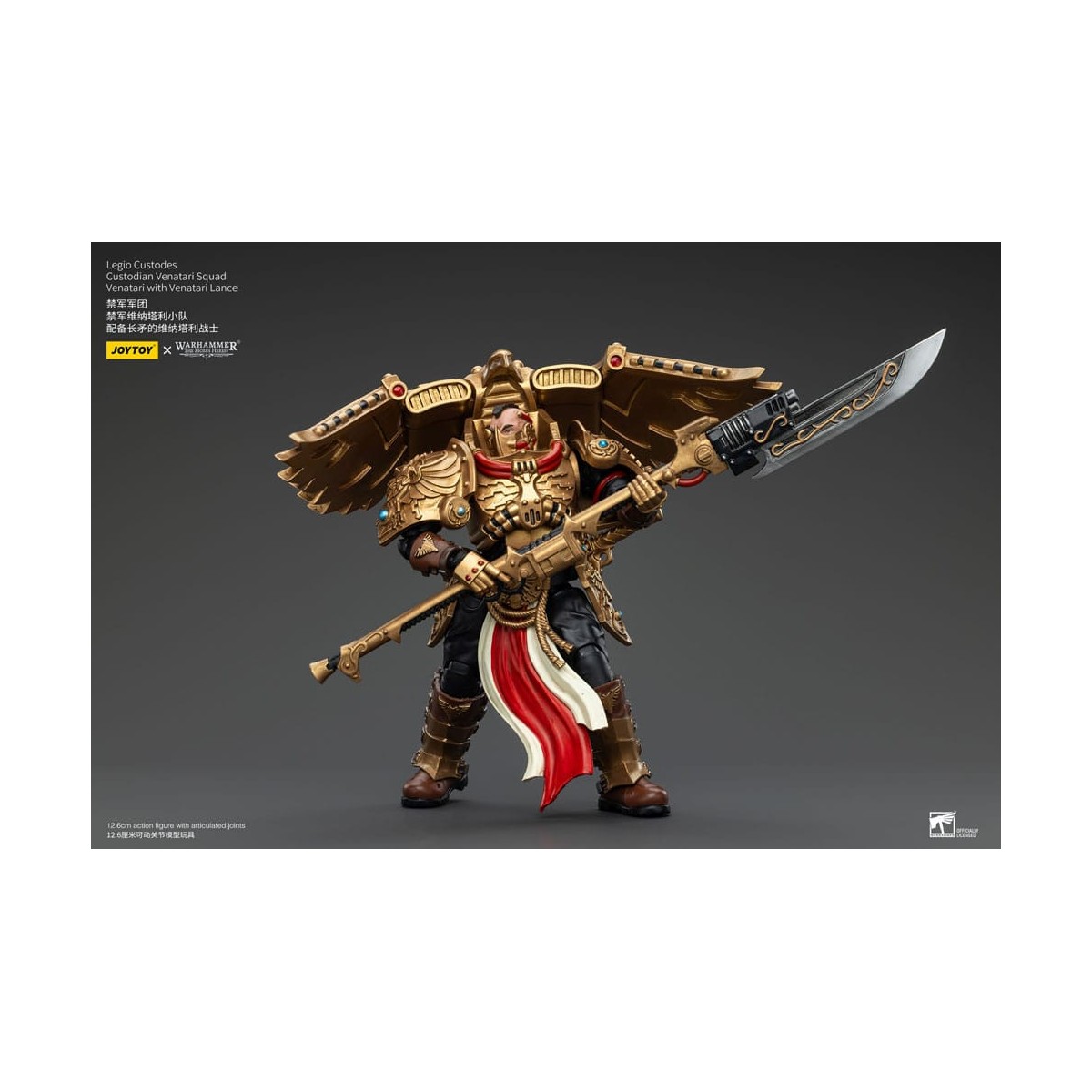 JoyToy Space Marines - Legio Custodes Custodian Venatari Squad - Venatari with Venatari Lance