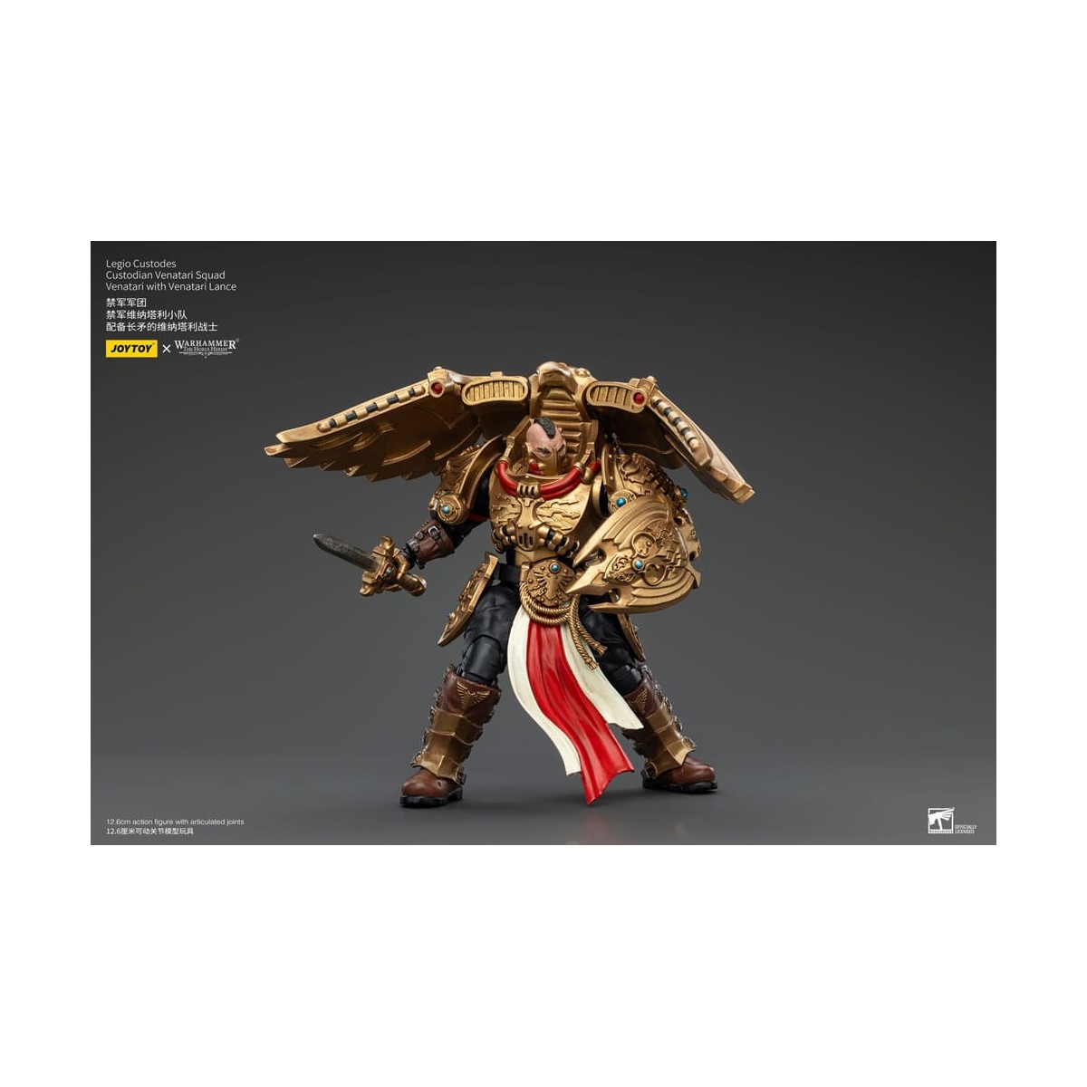 JoyToy Space Marines - Legio Custodes Custodian Venatari Squad - Venatari with Venatari Lance