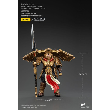 JoyToy Space Marines - Legio Custodes Custodian Venatari Squad - Venatari with Venatari Lance