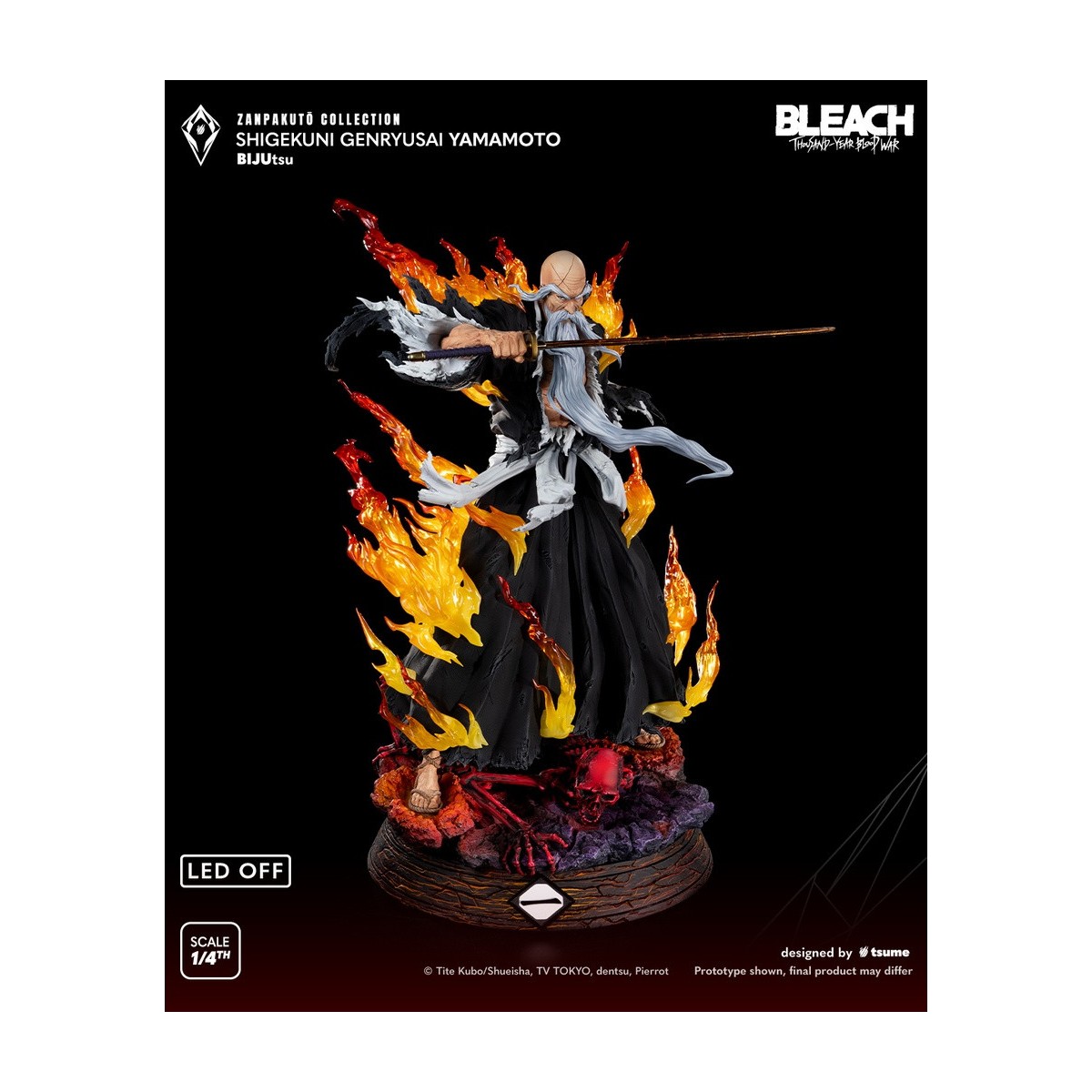 Tsume BIJUtsu Bleach Zanpakuto Collection - Shigekuni Genryusai