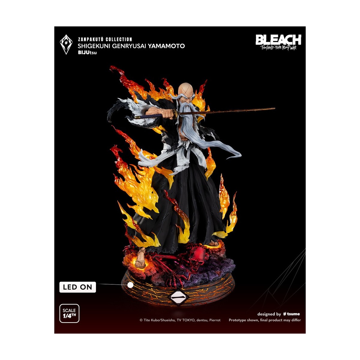 Tsume BIJUtsu Bleach Zanpakuto Collection - Shigekuni Genryusai