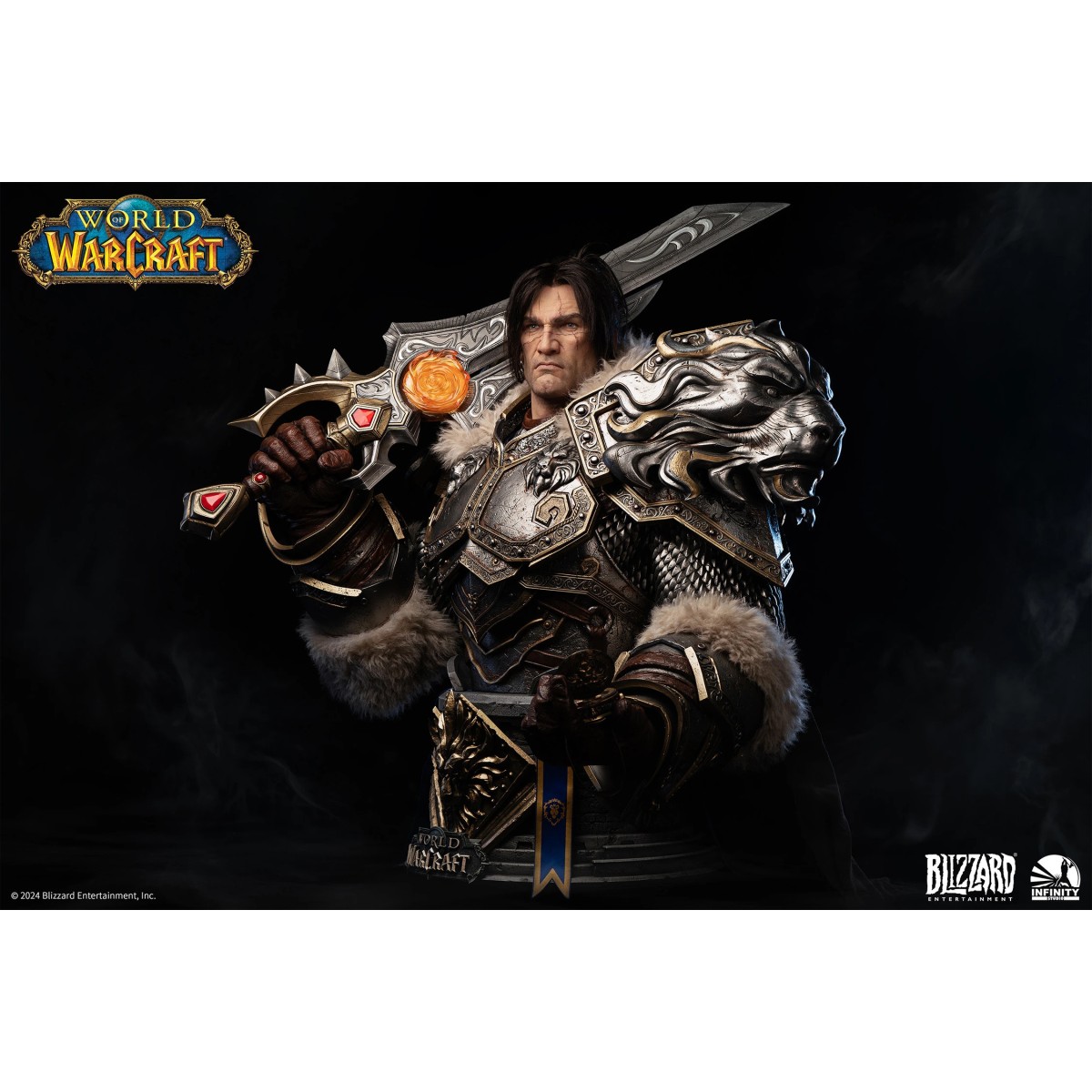 INFINITY STUDIO x BLIZZARD - Varian Wrynn - Bust 1/1 World of Warcraft
