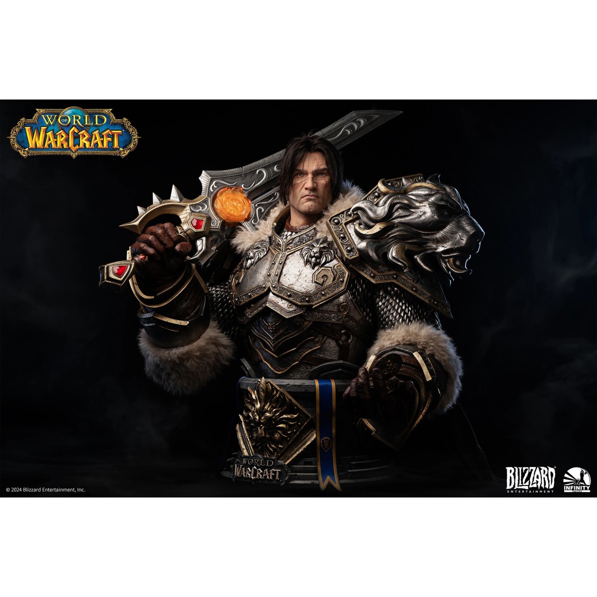 INFINITY STUDIO x BLIZZARD - Varian Wrynn - Bust 1/1 World of Warcraft