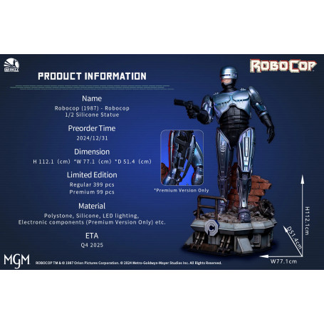 Infinity Studio - Robocop 1/2 Scale Statue Premium Version