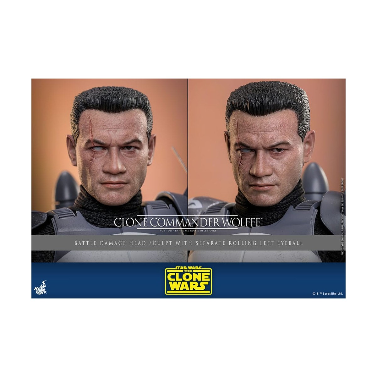 Hot Toys Star Wars - Clone Commander Wolffe - The Clone Wars 1/6