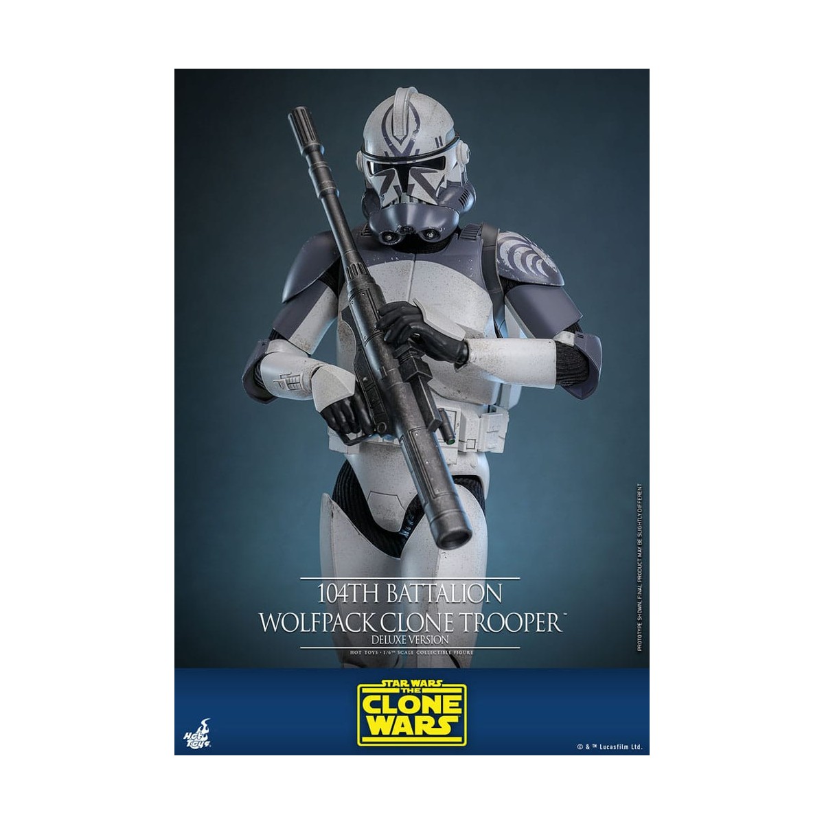 Hot Toys Star Wars - 104th Battalion Wolfpack Clone Trooper Deluxe Version - The Clone Wars 1/6