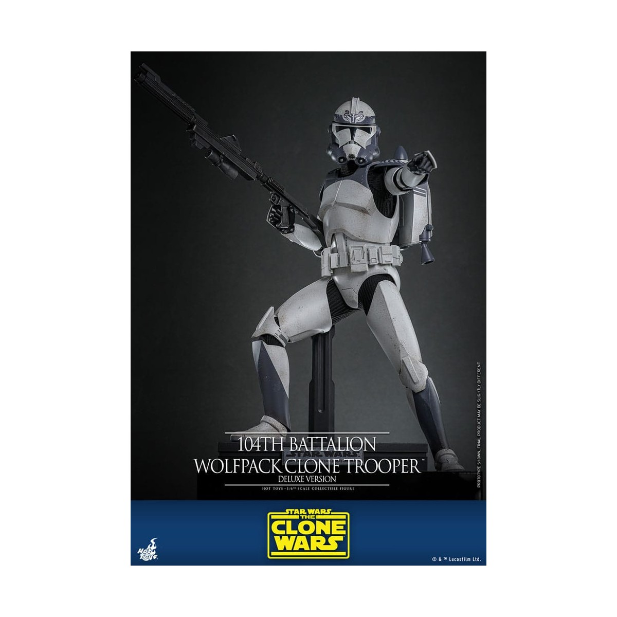 Hot Toys Star Wars - 104th Battalion Wolfpack Clone Trooper Deluxe Version - The Clone Wars 1/6