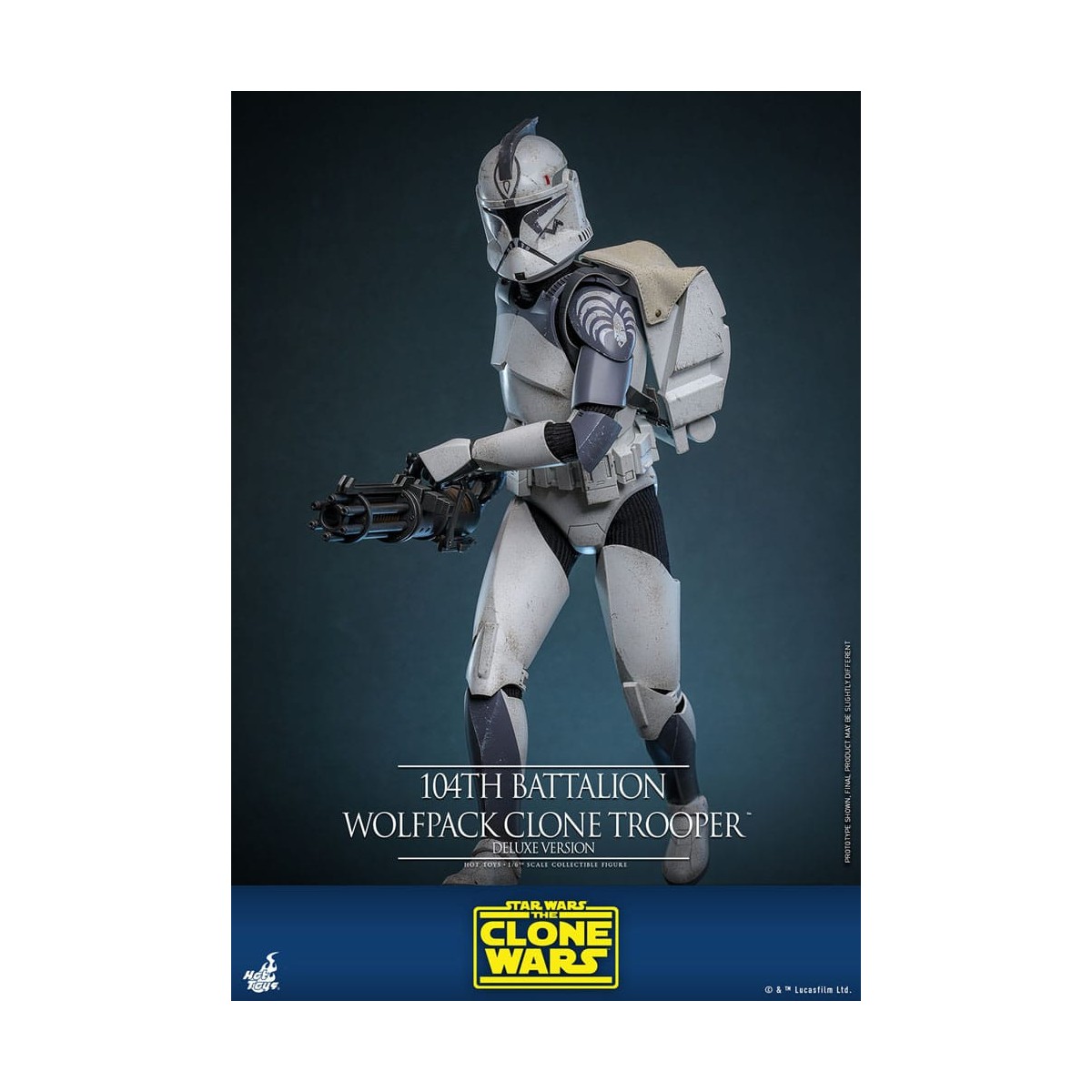 Hot Toys Star Wars - 104th Battalion Wolfpack Clone Trooper Deluxe Version - The Clone Wars 1/6
