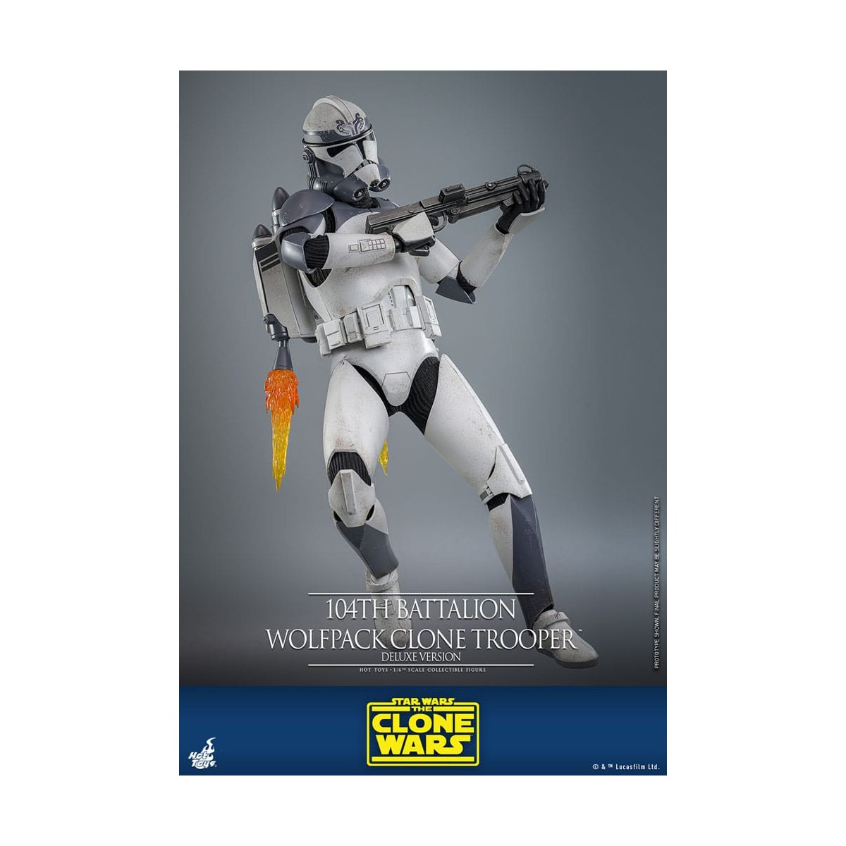 Hot Toys Star Wars - 104th Battalion Wolfpack Clone Trooper Deluxe Version - The Clone Wars 1/6