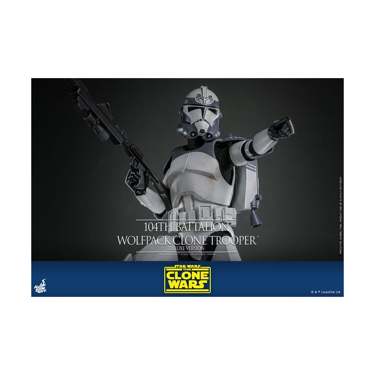 Hot Toys Star Wars - 104th Battalion Wolfpack Clone Trooper Deluxe Version - The Clone Wars 1/6