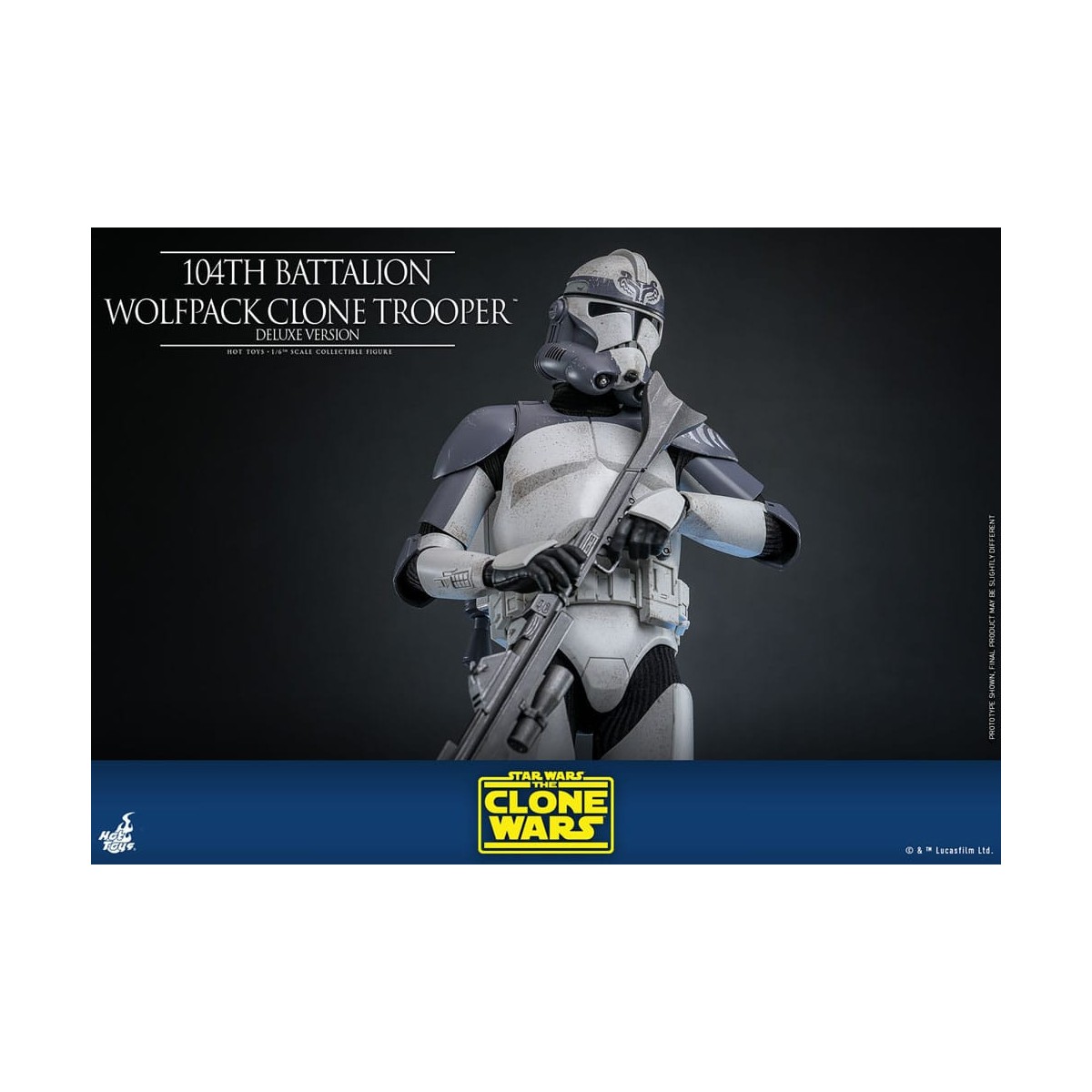 Hot Toys Star Wars - 104th Battalion Wolfpack Clone Trooper Deluxe Version - The Clone Wars 1/6