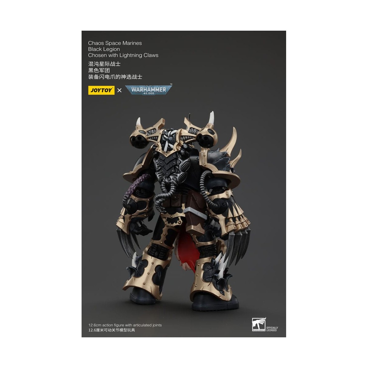 JoyToy Space Marines - Black Legion - Chosen with Lightning Claws 1/18 - Warhammer 40K