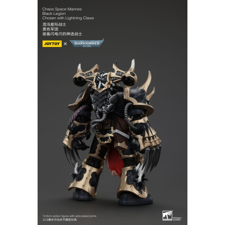 JoyToy Space Marines - Black Legion - Chosen with Lightning Claws 1/18 - Warhammer 40K