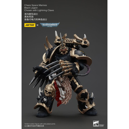 JoyToy Space Marines - Black Legion - Chosen with Lightning Claws 1/18 - Warhammer 40K
