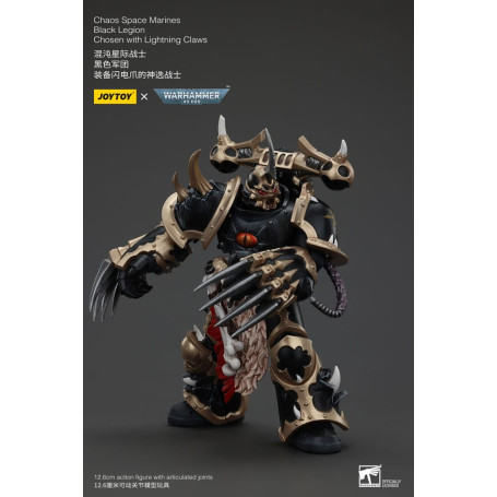 JoyToy Space Marines - Black Legion - Chosen with Lightning Claws 1/18 - Warhammer 40K
