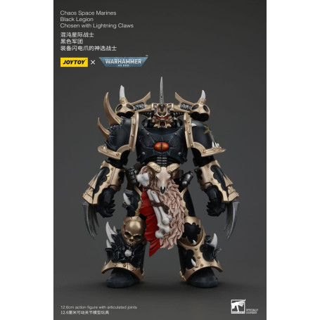 JoyToy Space Marines - Black Legion - Chosen with Lightning Claws 1/18 - Warhammer 40K