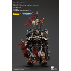 JoyToy Space Marines - Black Legion - Chosen Champion with bolter and power maul 1/18 - Warhammer 40K