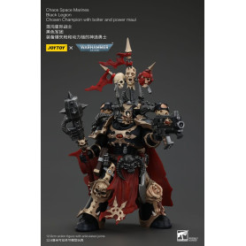 JoyToy Space Marines - Black Legion - Chosen Champion with bolter and power maul 1/18 - Warhammer 40K
