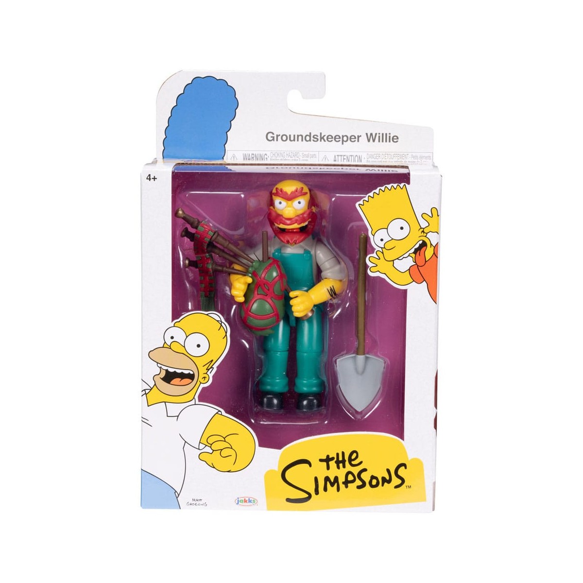 Jakks Pacific - The Simpsons - Wave 1 Homer, Bart, Willie, Otto.