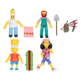 Jakks Pacific - The Simpsons - Wave 1 Homer, Bart, Willie, Otto.