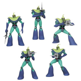 Plastoy - GOLDORAK - Pack 5 Figurines Soldat de Vega - Vegan Soldiers