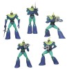 Plastoy - GOLDORAK - Pack 5 Figurines Soldat de Vega - Vegan Soldiers