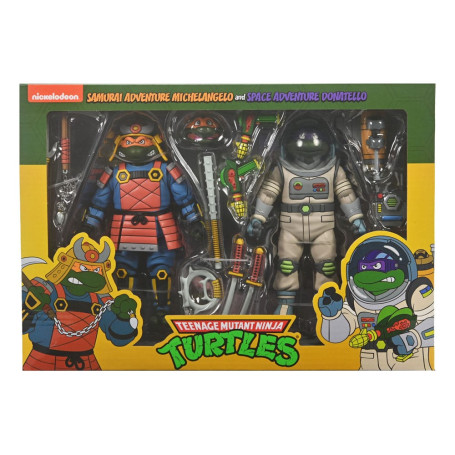 NECA - Space Adventure Donatello & Samurai Adventure Michelangelo - TMNT Cartoon