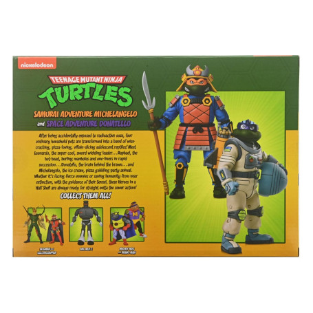 NECA - Space Adventure Donatello & Samurai Adventure Michelangelo - TMNT Cartoon