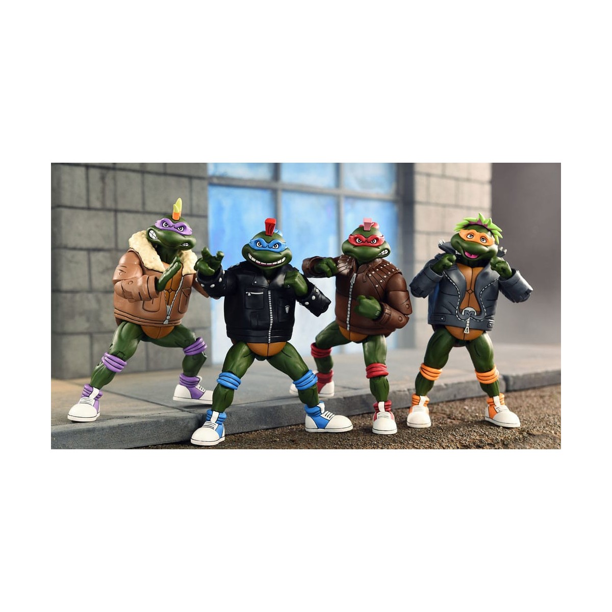 NECA - Punk Turtles 4 Pack - TMNT Cartoon