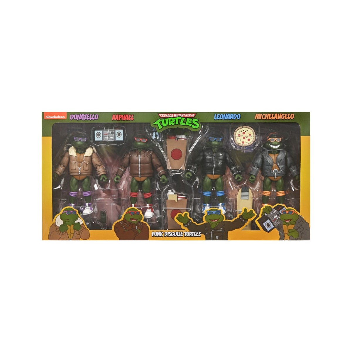NECA - Punk Turtles 4 Pack - TMNT Cartoon
