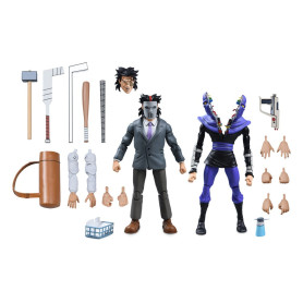 NECA - Business Suit Casey Jones & Split Foot Soldier - TMNT Cartoon
